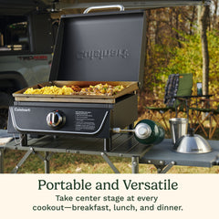 17" Tabletop Gas Griddle with Hood
