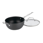 Chef's Classicâ„¢ Nonstick Hard Anodized 4 Qt. Chef's Pan with Helper Handle & Cover
