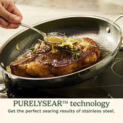 FusionPlus™ Stainless Steel 12" Skillet with Helper