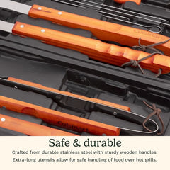 Wooden Handle Tool Set (13 Piece)