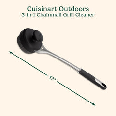 3-in-1 Chainmail Grill Cleaner