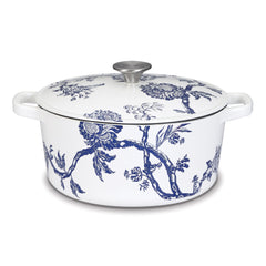 Caskata™ 5 Qt. Round Covered Casserole - Floral Landscape